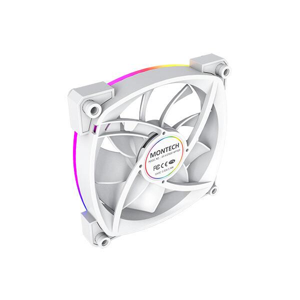Ftohës për Kasë Montech AX120 PWM / 120mm / 800-1600 RPM – Bardhë - 2
