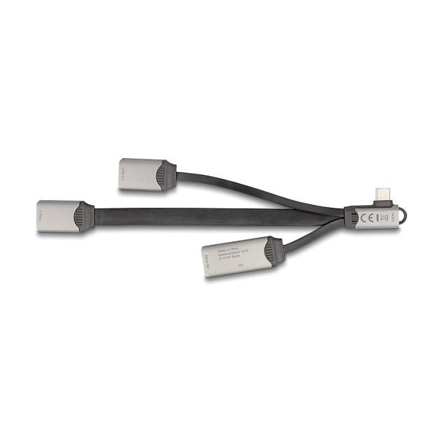 Hub USB DeLOCK 64303 / USB Type-C / 2 Porta USB / SD / Micro SD / 5 Gbps - Gri - 3