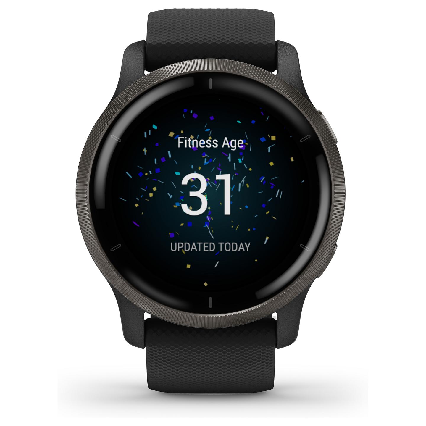 Orë e mençur Garmin Venu 2 / 45mm / AMOLED / GPS / Bluetooth / Wi-Fi - Zezë/Slate - 18