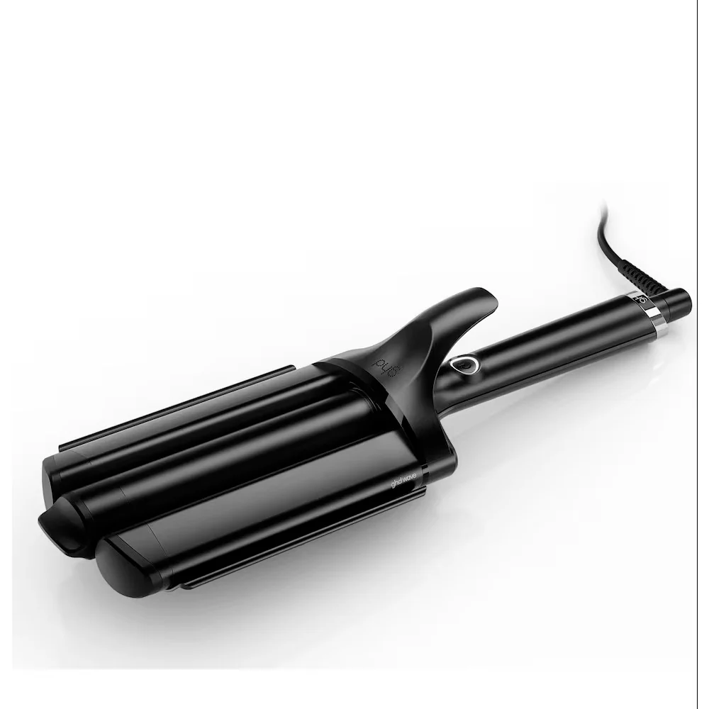 Stiluese për flokë për kaçurrela ghd Wave Triple Barrel Waver / 3 Barrel / Anodized Coating / 185°C / Dual Temperature Sensors – Zezë - 3