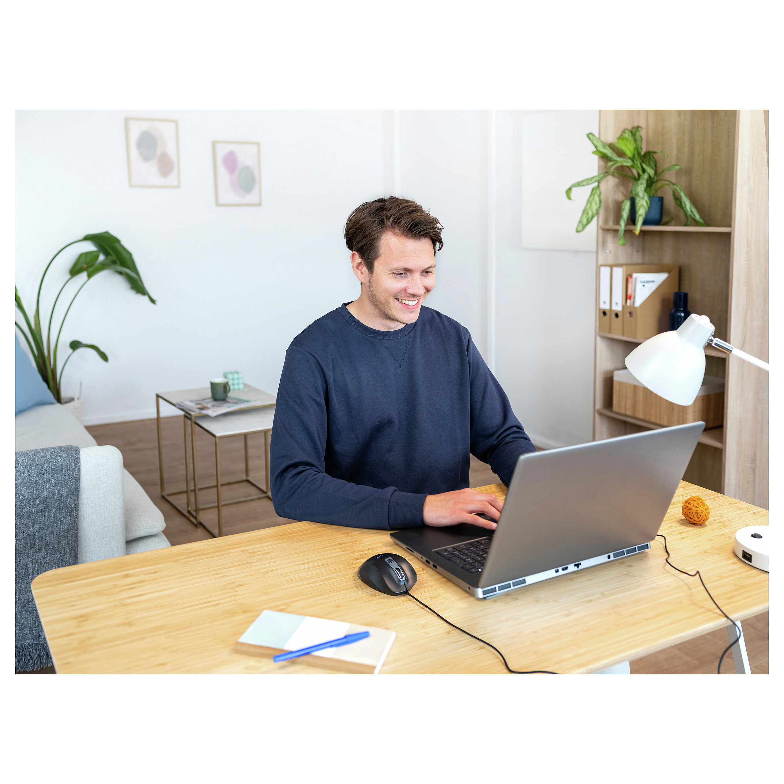 Maus me kabllo Trust Fyda / USB-A / Optik / 600–5000 DPI / 6 Butona - Zezë - 6