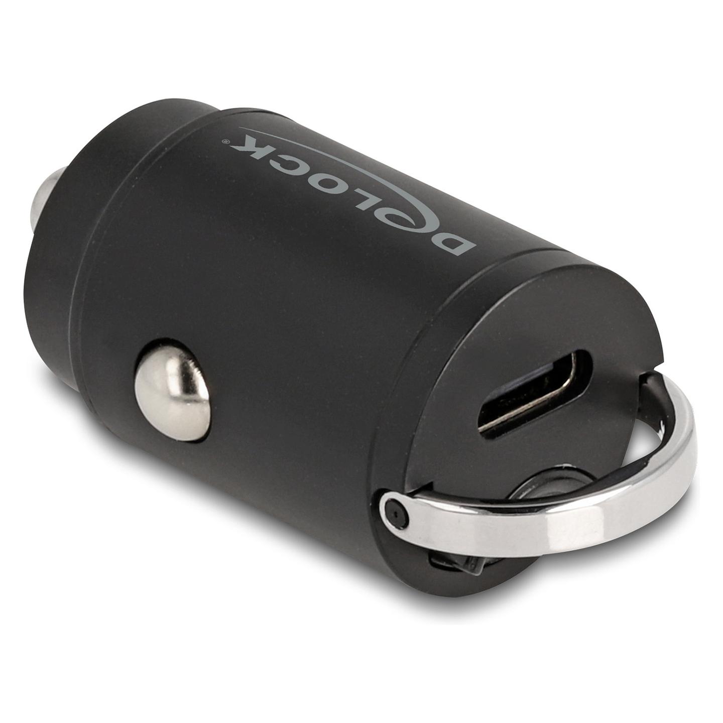 Adapter telefoni për veturë DeLOCK 64278 , USB-C Femër , Power Delivery 3.0 , 30W , 12–24V - Zezë - 3