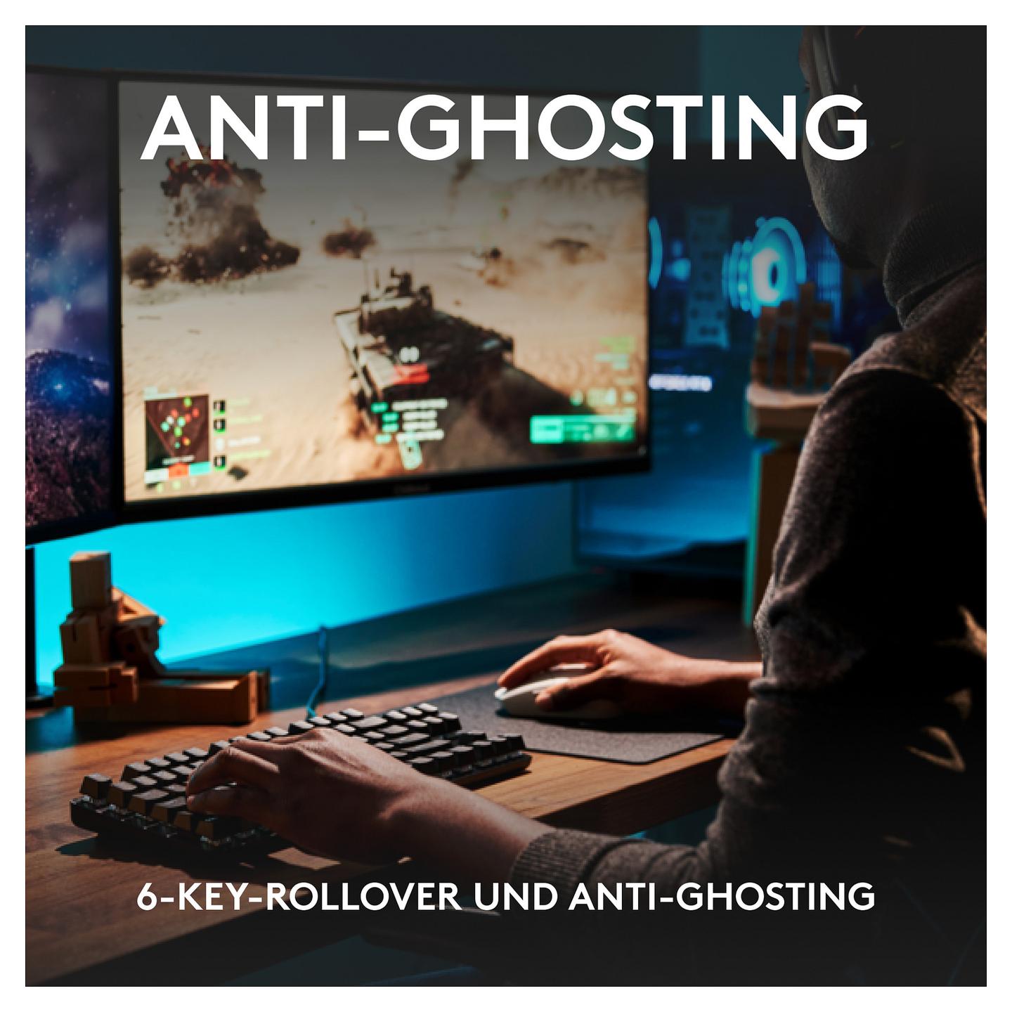 Tastierë Gaming Logitech G G413 SE / Wired / QWERTZ (CH) / Full-Size / Mekanike / PBT / 6-Key Rollover / USB / LED – Zezë - 11