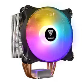 Ftohës për Procesor Gamdias BOREAS E1-410 / 120mm / 4 Heat Pipes / RGB / PWM - Zezë