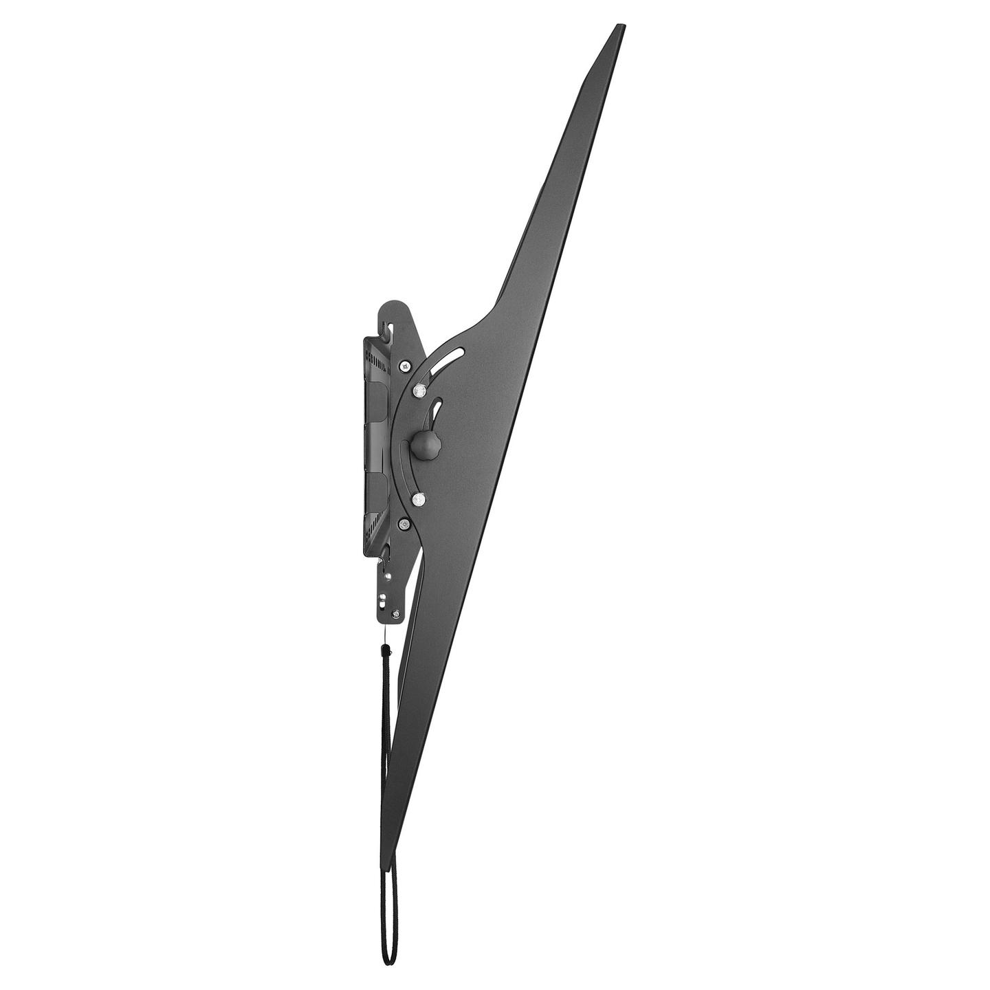 Mbajtëse Muri për TV Equip 650322 / 60"-100" / 100kg / Tilt / Curved / -15° deri +15° - Zezë - 3