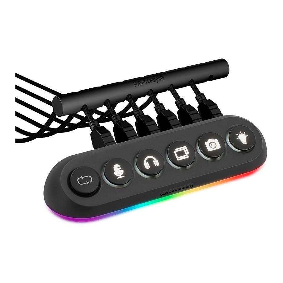 Hub USB Streamplify HUB DECK 5 / 4x USB 3.0 Type-A + 1x USB 2.0 / RGB / 12V / 24W – Zezë - 9