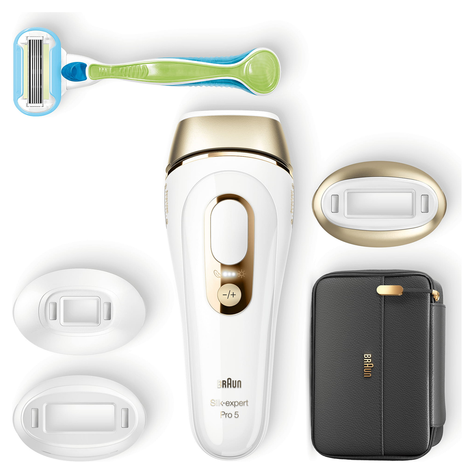 Depilator elektrik IPL Braun Silk-expert Pro 5 PL5243 / Skin Pro 2.0 / 10 Nivele Intensiteti / 400.000 Impulse – Bardhë/Gold - 6