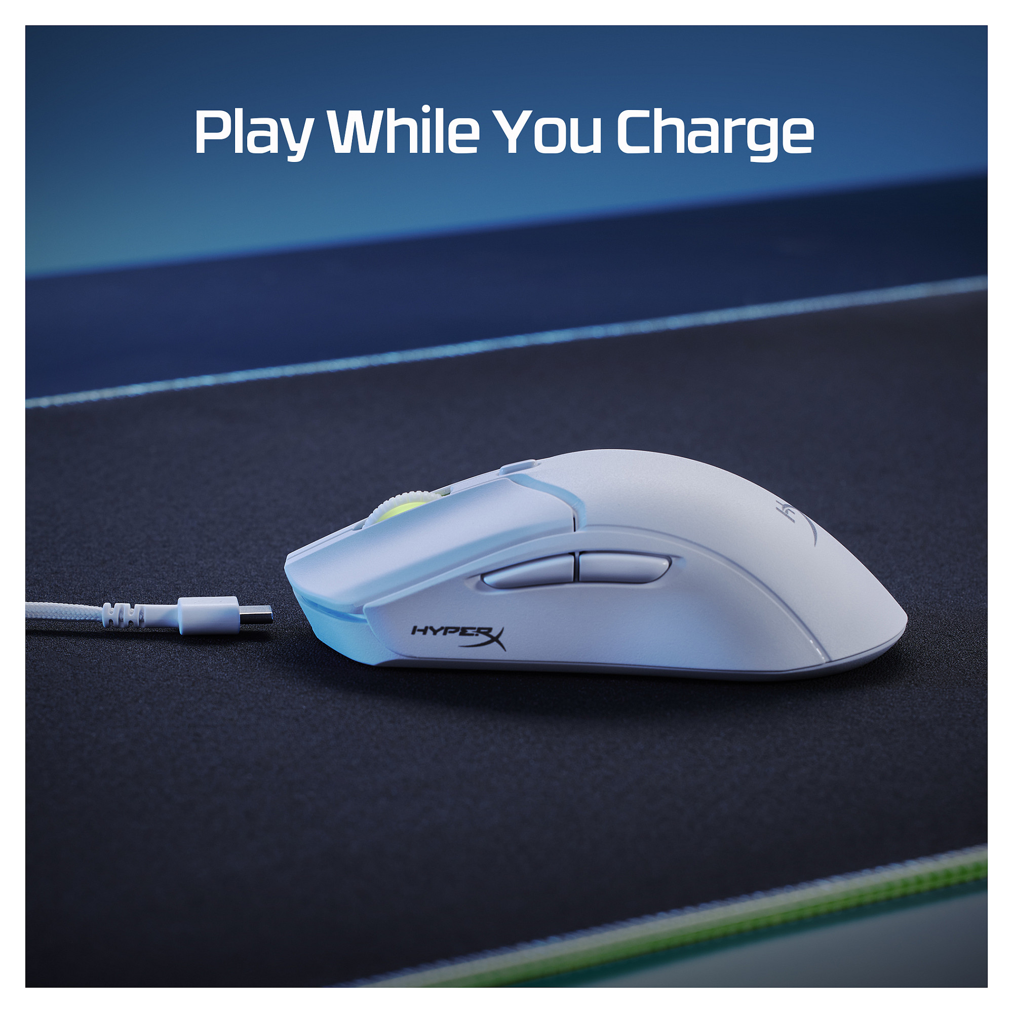Maus Gaming HyperX Pulsefire Haste 2 / Wireless / HyperX 26K / 26.000 DPI / 1000Hz / RGB - Bardhë - 6