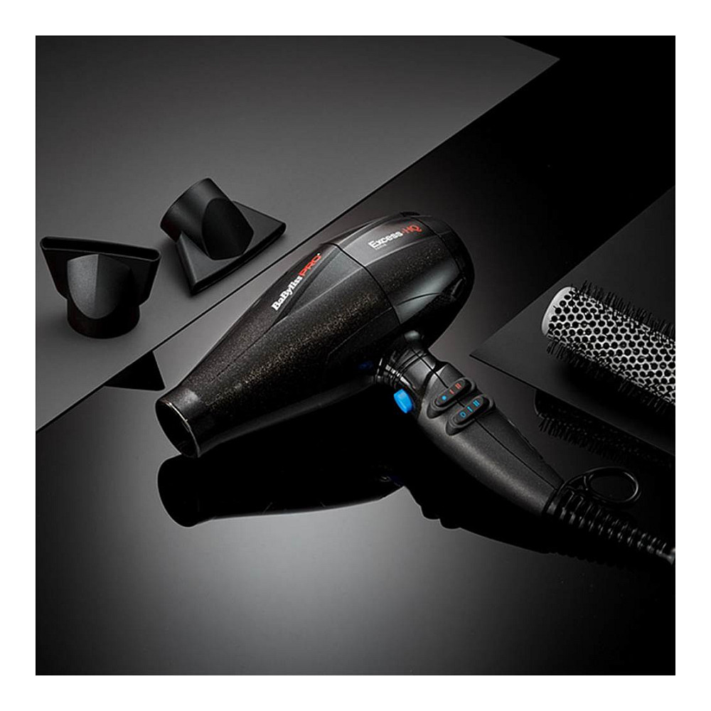Tharëse për flokë BaByliss PRO Excess-HQ BAB6990IE / 2600W / AC / Ionic / 152 km/h / 1082 Pa / 6 Cilësime / 555g – Zezë - 5