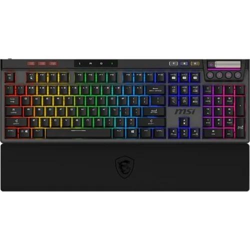 Tastierë Gaming MSI Strike Pro Wireless / Wired / Kailh Midnight Pro Silent / USB + 2.4 GHz Wireless + Bluetooth / AZERTY FR / RGB - Zezë - 3