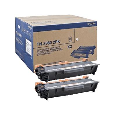 Toner Brother TN-3380TWIN, 2 x 8,000 faqe - Zezë