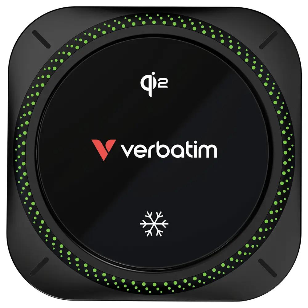 Adapter Telefoni për Veturë Verbatim CND-01, Karikim Wireless Qi2, Magnetic, 15W, USB-C, Kabllo 1m - Zezë - 2