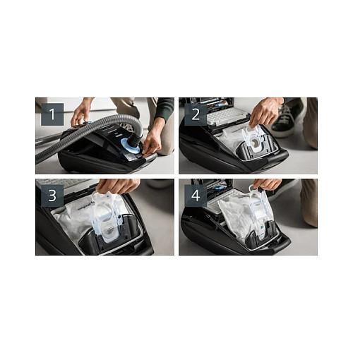 Fshesë Elektrike Siemens VSQ5X1230 Q 5.0 extreme silencePower, 850W, 4.5L, HEPA, Me Qese, 13m - Blu, Zezë - 6
