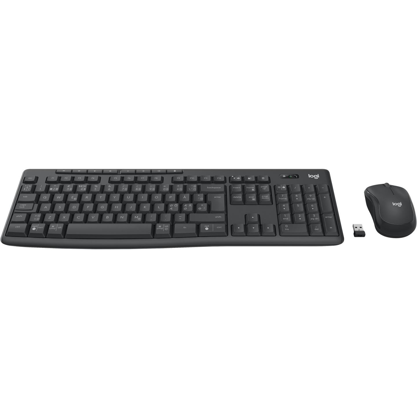 Combo Logitech MK370 Combo for Business / Logi Bolt + Bluetooth LE / Tastierë Full-Size / 112 Çelësa / Maus 1000 DPI / 2 Butona - Zezë - 4