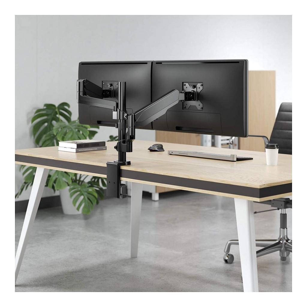 Mbajtëse për Monitor Manhattan 461597 / 2 Monitorë / 17"-32" / 8kg / Full Motion Gas Spring - Gri - 7