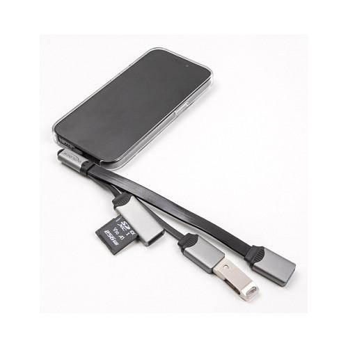 Hub USB DeLOCK 64303 / USB Type-C / 2 Porta USB / SD / Micro SD / 5 Gbps - Gri - 5