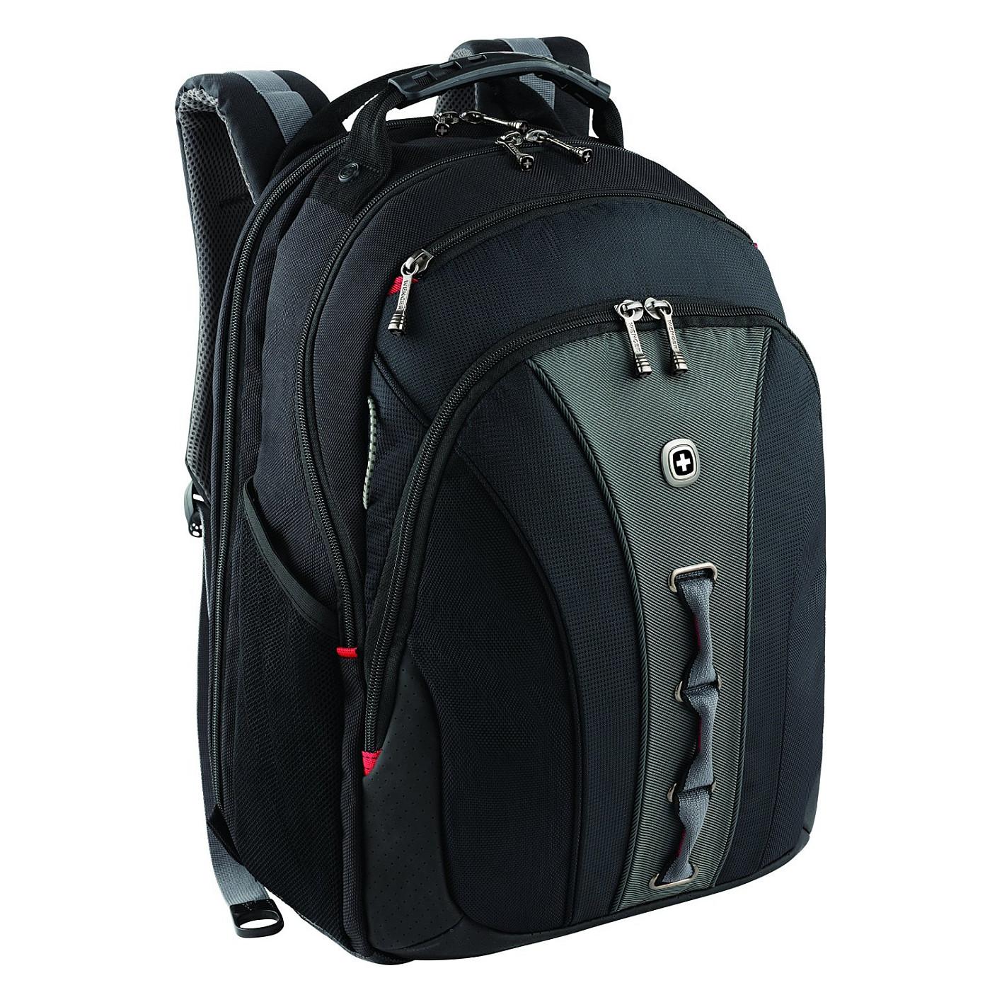Çantë për laptop Wenger SwissGear Legacy 600631 / Backpack / 16" / 24 L / 100% Polyester / Triple Protect / CaseBase / Air-Flow Back Padding / Essentials Organizer / Trolley Strap - Zezë/Gri