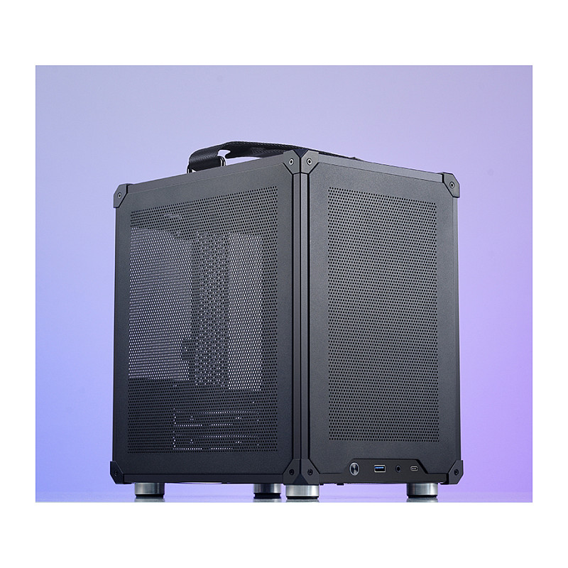 Kasë PC JONSBO C6 Handle / Mini Tower / Micro-ATX / Mini-ITX / Mesh - Zezë - 36