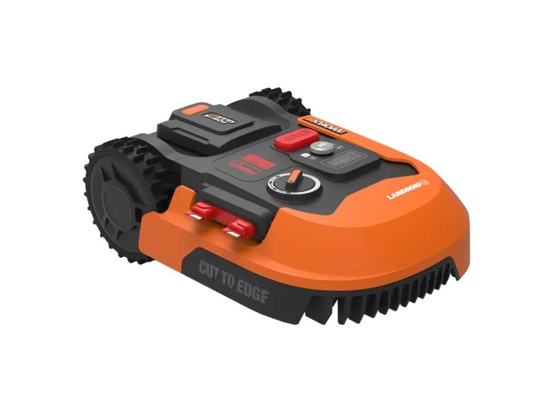Kositëse Robotike WORX Landroid M500 Plus WR165E, deri në 500m², 18cm, 30–60mm, 20V, 2Ah - Zezë/Portokalli