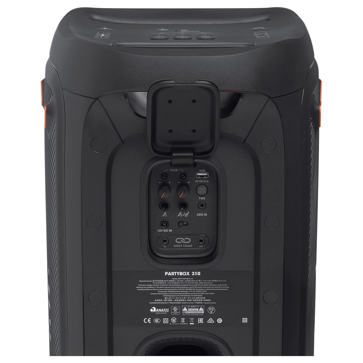 Altoparlant për Festa JBL PartyBox 310, Bluetooth, 240W – Zezë - 5