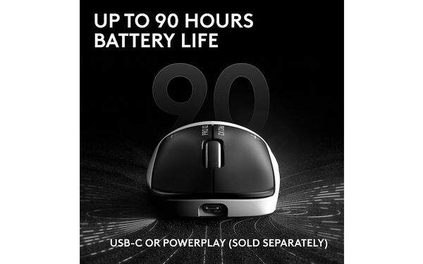 Maus Gaming Logitech G Pro X2 Superstrike / Wireless / 44000 DPI / 8000Hz / 5 Butona / HERO 2 - Bardhë/Zezë - 6