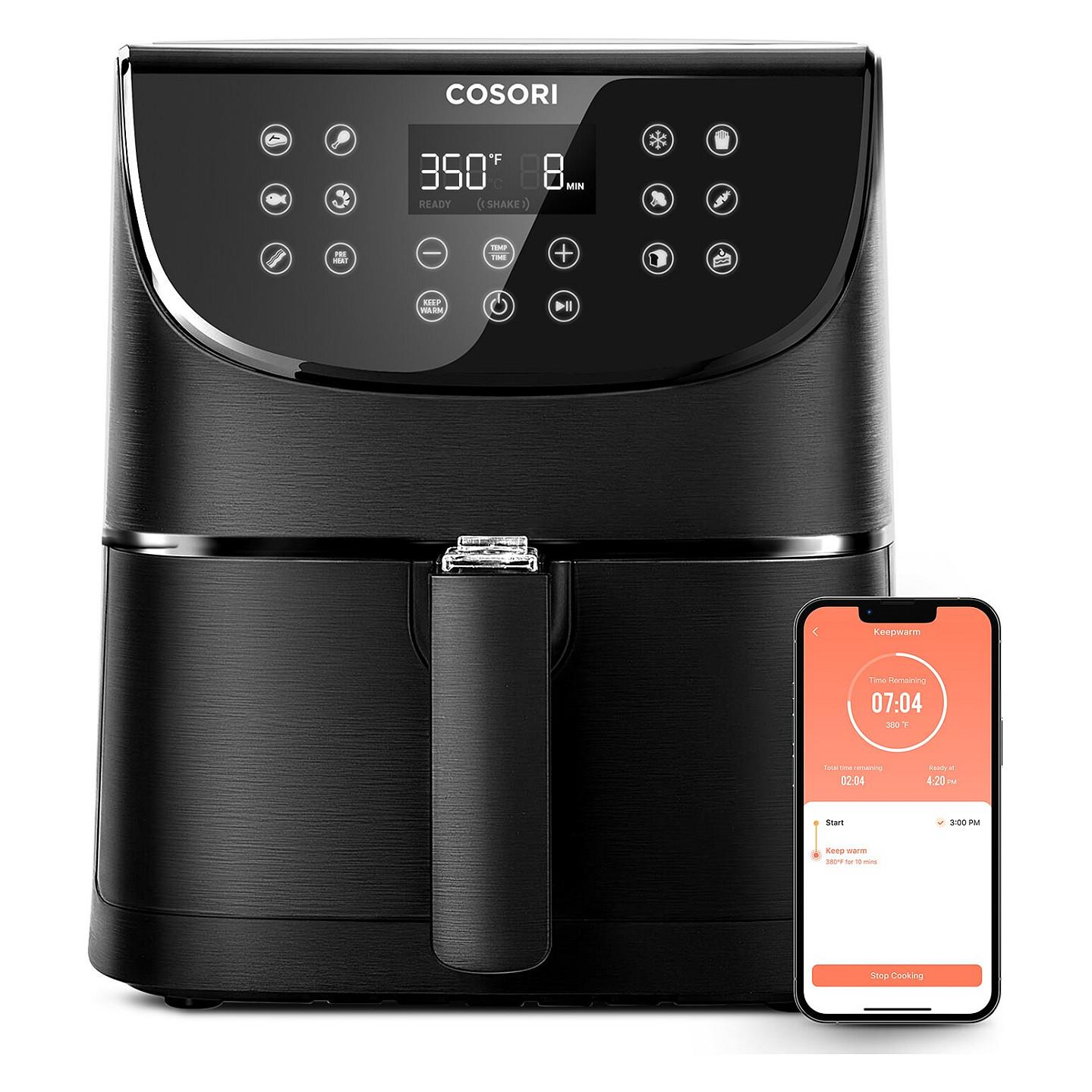 Fryer Cosori Smart Chef Edition / CS158-RXB / 5.5L / 1700W / 77–204°C / LED Touch / 60 Minuta / 360° Air Circulation – Zezë - 2