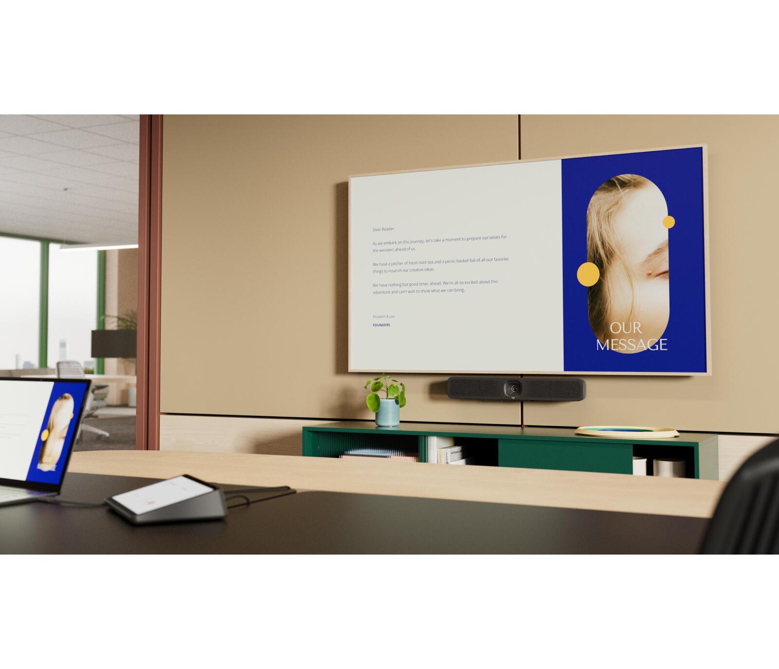 Kamerë për Konferencë Logitech MeetUp 2 / 4K Ultra HD / 120° / USB-C / 6 Mikrofonë – Hiri - 2