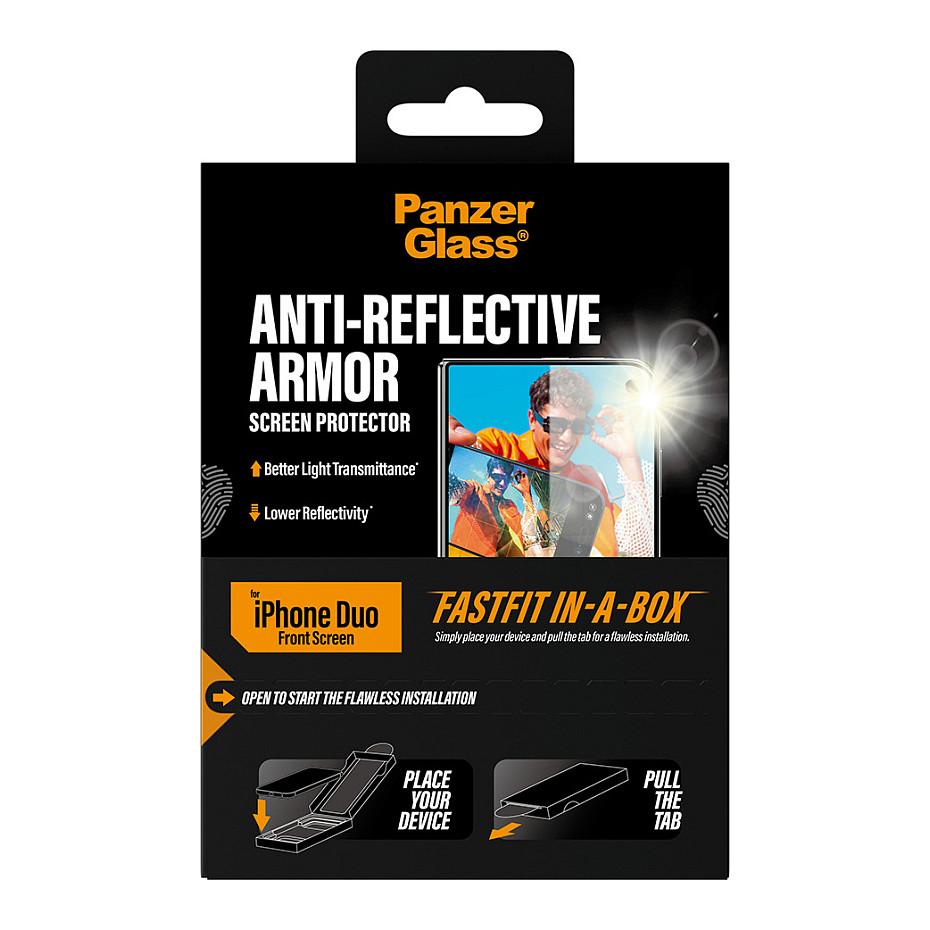 Mbrojtës Ekrani PanzerGlass Anti-Reflective Armor, iPhone Duo, Front - Transparente - 3