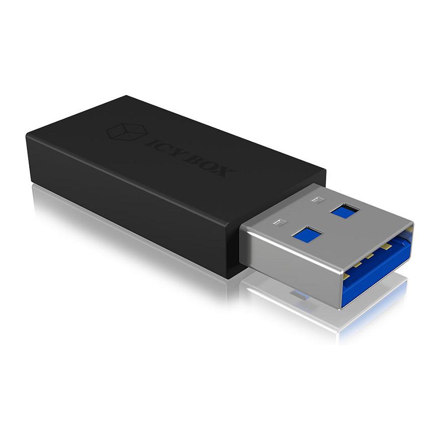 Adapter ICY BOX IB-CB015 / USB-A Mashkull → USB-C Femër / USB 3.1 Gen 2 / 10 Gbit/s - Zezë - 7