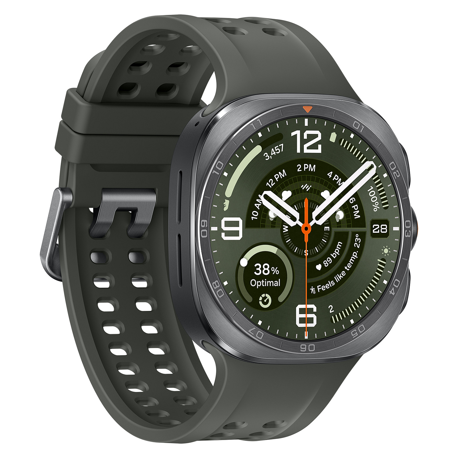 Orë e Mençur Samsung Galaxy Watch Ultra2 / 1.5 Inch / Super AMOLED / Touchscreen / Wi-Fi / GPS / LTE / 47mm - Argjend - 3