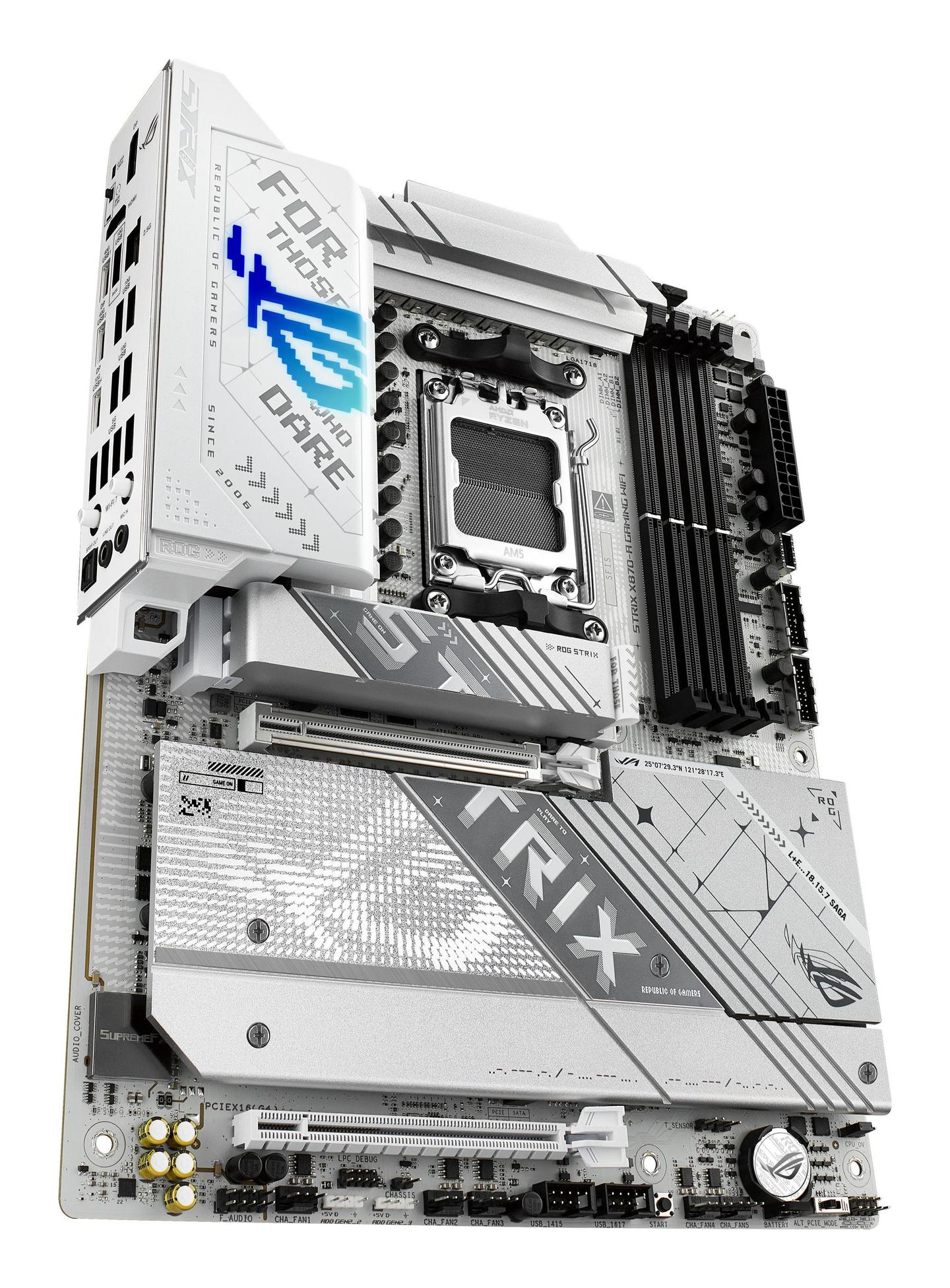 Pllakë Amë ASUS ROG STRIX X870-A Gaming WIFI / AMD X870 / AM5 / ATX / DDR5 / PCIe 5.0 / Wi-Fi 7
