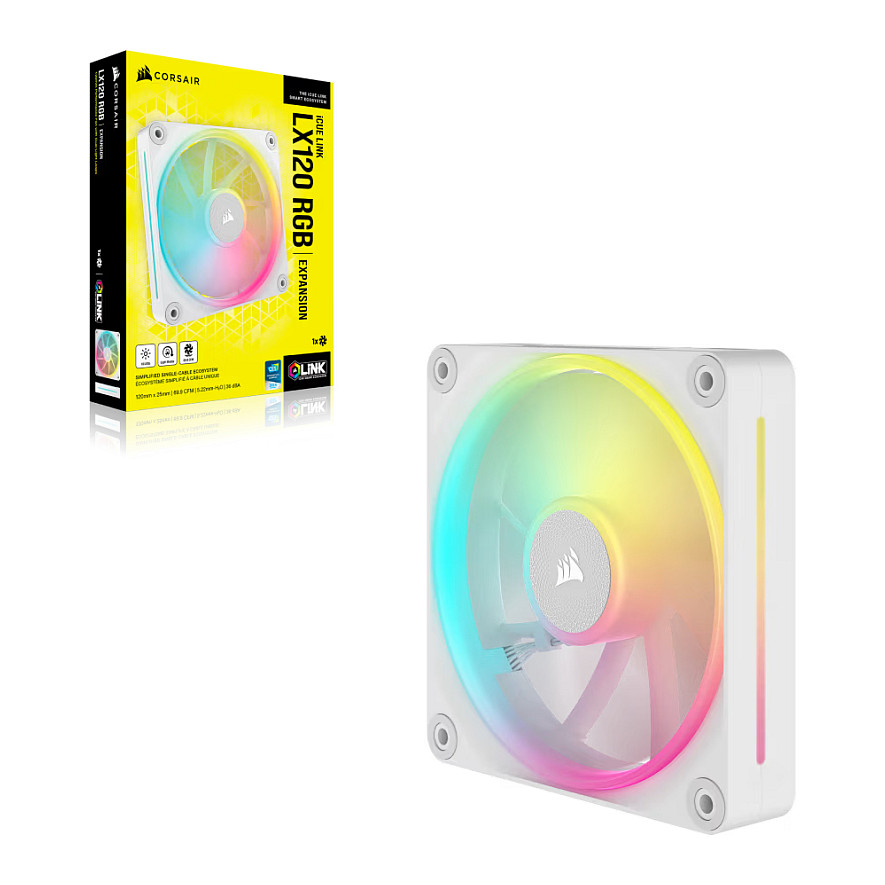 Ftohës për Kasë Corsair RS120-R / 120mm / 400-2400 RPM / ARGB / PWM – Bardhë - 5