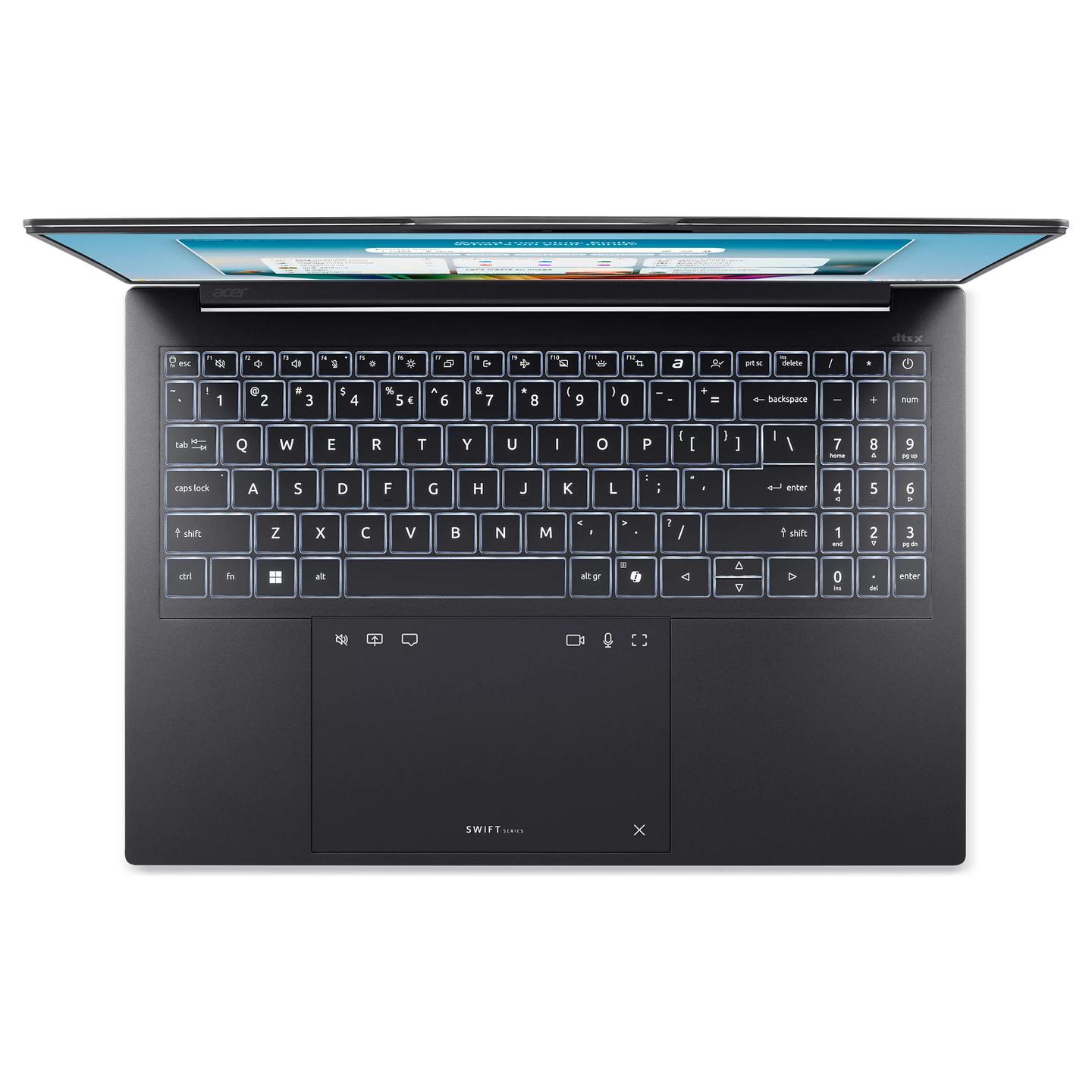 Laptop Acer Swift Go 16 AI SFG16-I71-77NZ / Ultra 7 355 / 16GB LPDDR5X / 512GB / 16" WUXGA OLED / Intel Graphics - Hiri - 5