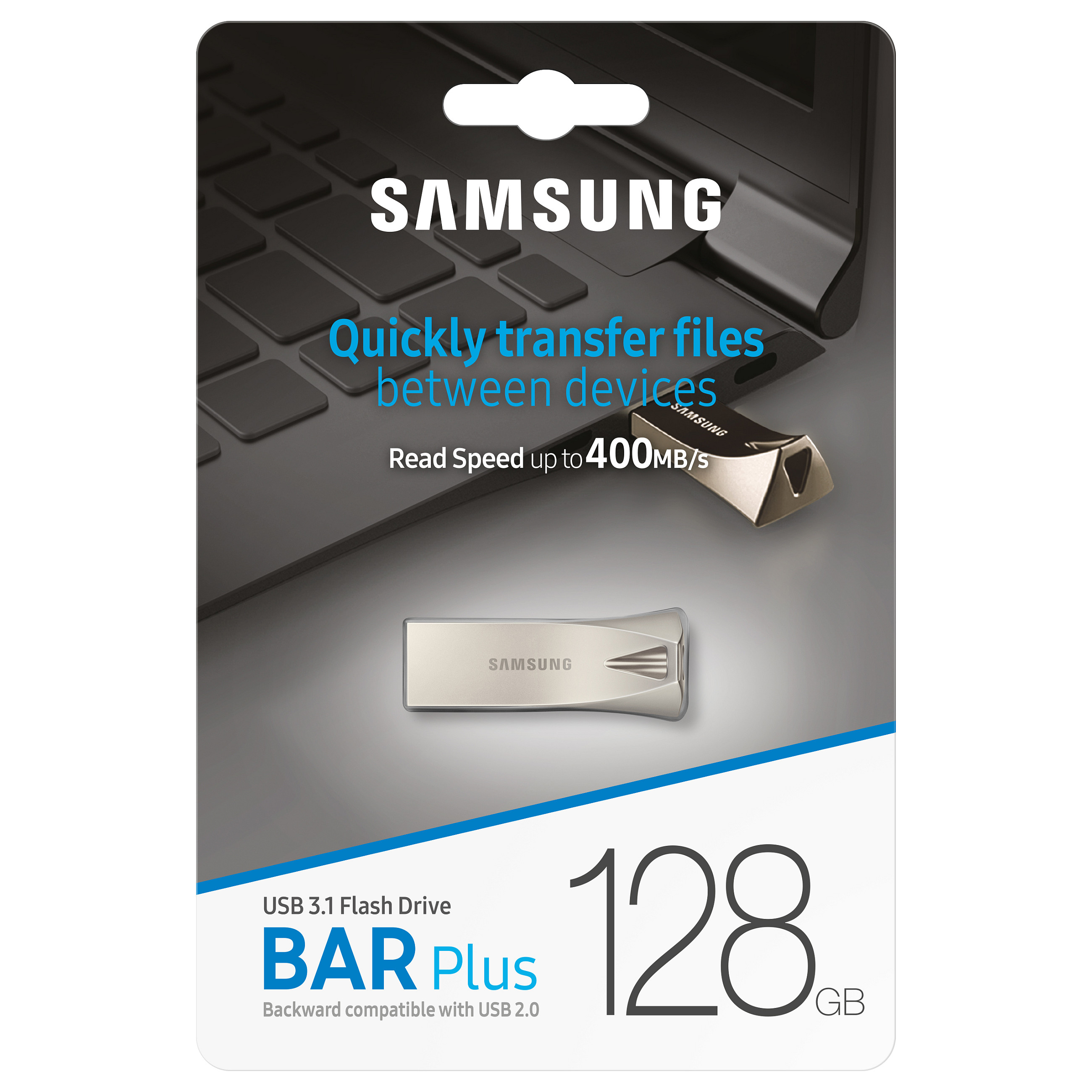 USB Flash Drive Samsung BAR Plus / 128GB / USB 3.2 Gen 1 Type-A - Argjend - 7