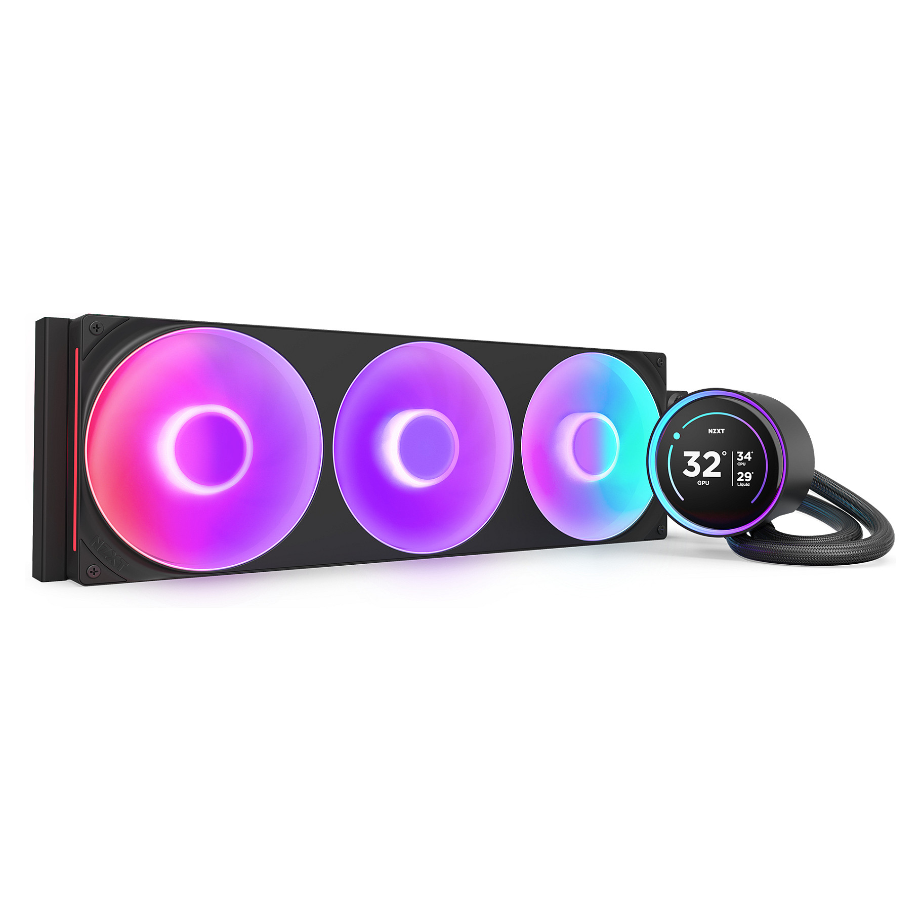 Ftohës për Procesor NZXT Kraken Elite 420 RGB / 420mm / AIO / RGB / LCD - Zezë - 14