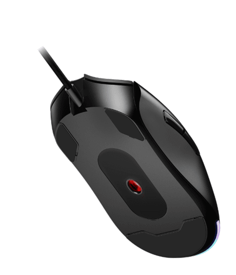 Maus Gaming MSI FORGE GM320, me kabllo, Sensor Optik, Ndriçim RGB, Dizajn Ergonomik – Zezë - 4