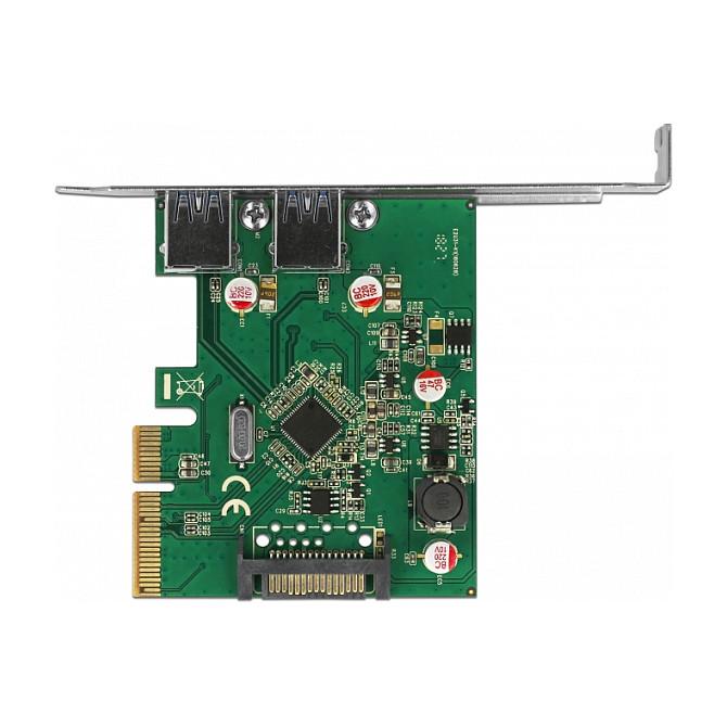 Kartë Zgjerimi PCI Express Delock 90298 / PCIe 3.0 x4 / 2x USB Type-A / USB 10Gbps / Low Profile - 4