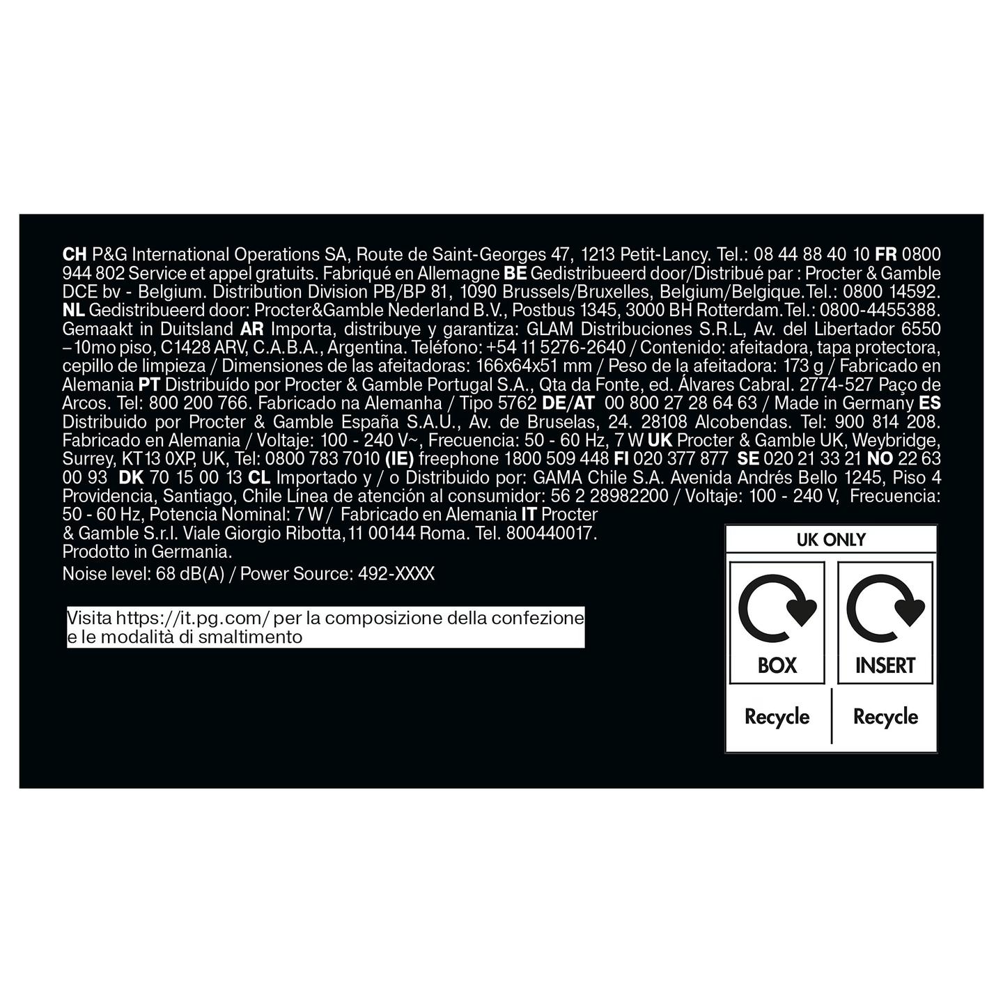 Makinë e rrojës Braun Series 5 52-B1000s - Zezë/Blu - 5
