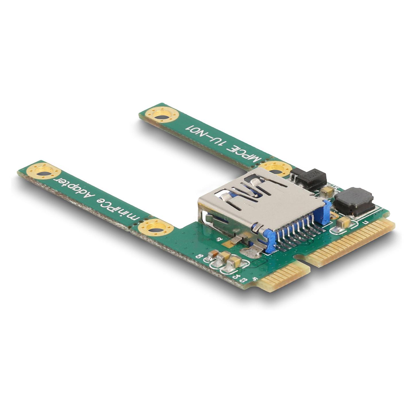 Kartë Zgjerimi Mini PCI Express Delock 80039 / Mini PCIe / 1x USB Type-A 2.0 / 480Mbps / Full Size në Half Size - 2