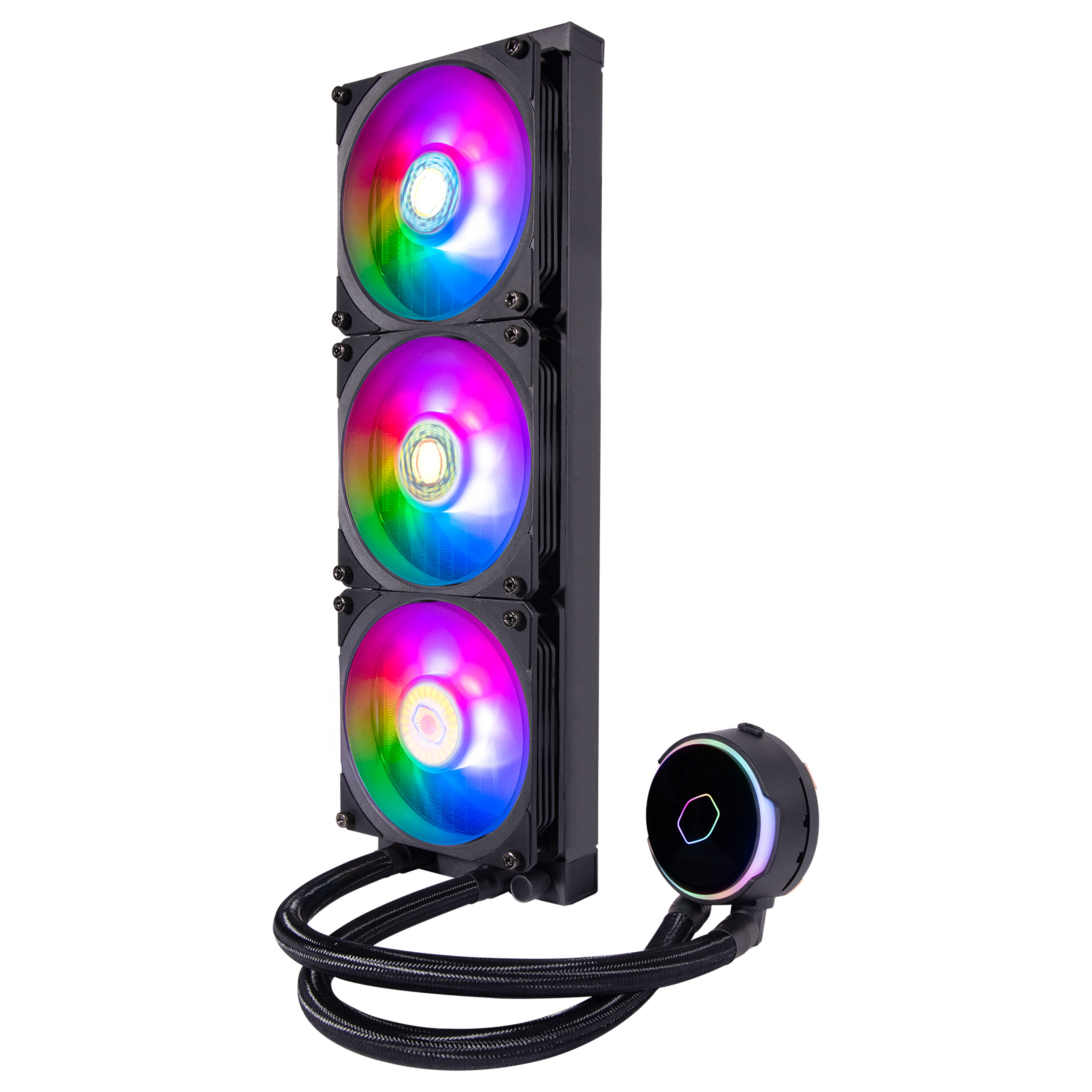 Ftohës për Procesor Cooler Master MasterLiquid PL360 Flux / 360mm / AIO / ARGB - Zezë - 2