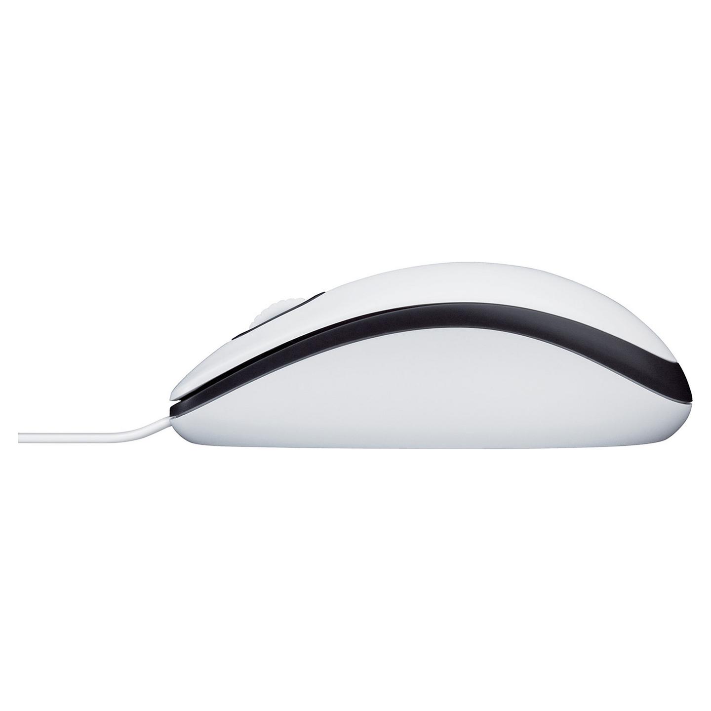 Maus me kabllo Logitech M100 / 1000 DPI / 3 Butona / USB / Optik / 1.8 m - Bardhë - 5