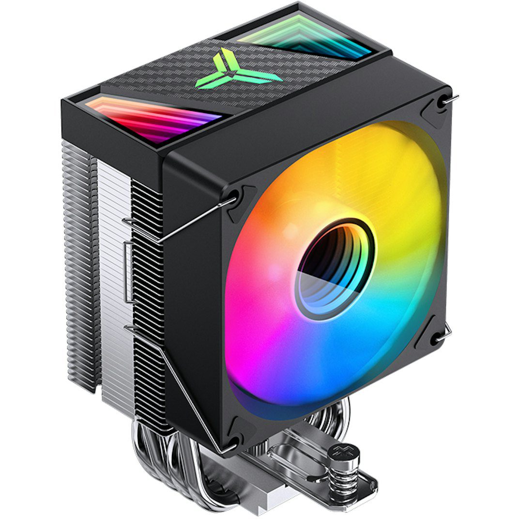 Ftohës për Procesor Jonsbo CR-1400E / 160W TDP / 4×6mm Heatpipe / 92mm PWM Fan / ARGB / LGA115x/1200/1700 / AM4/AM5 – Zezë - 2