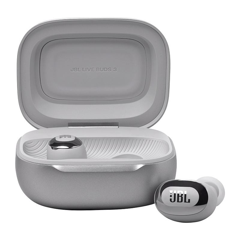 Kufje pa kabllo JBL Live Buds 3 / 10mm / Bluetooth 5.3 / True Adaptive Noise Cancelling / 6 Mikrofona - Silver - 2