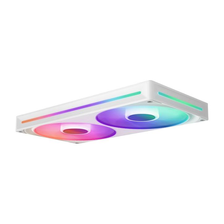 Ftohës për Kasë NZXT F280 RGB Core, 280mm, PWM, 2000 RPM, 98.61 CFM, RGB - Bardhë - 3