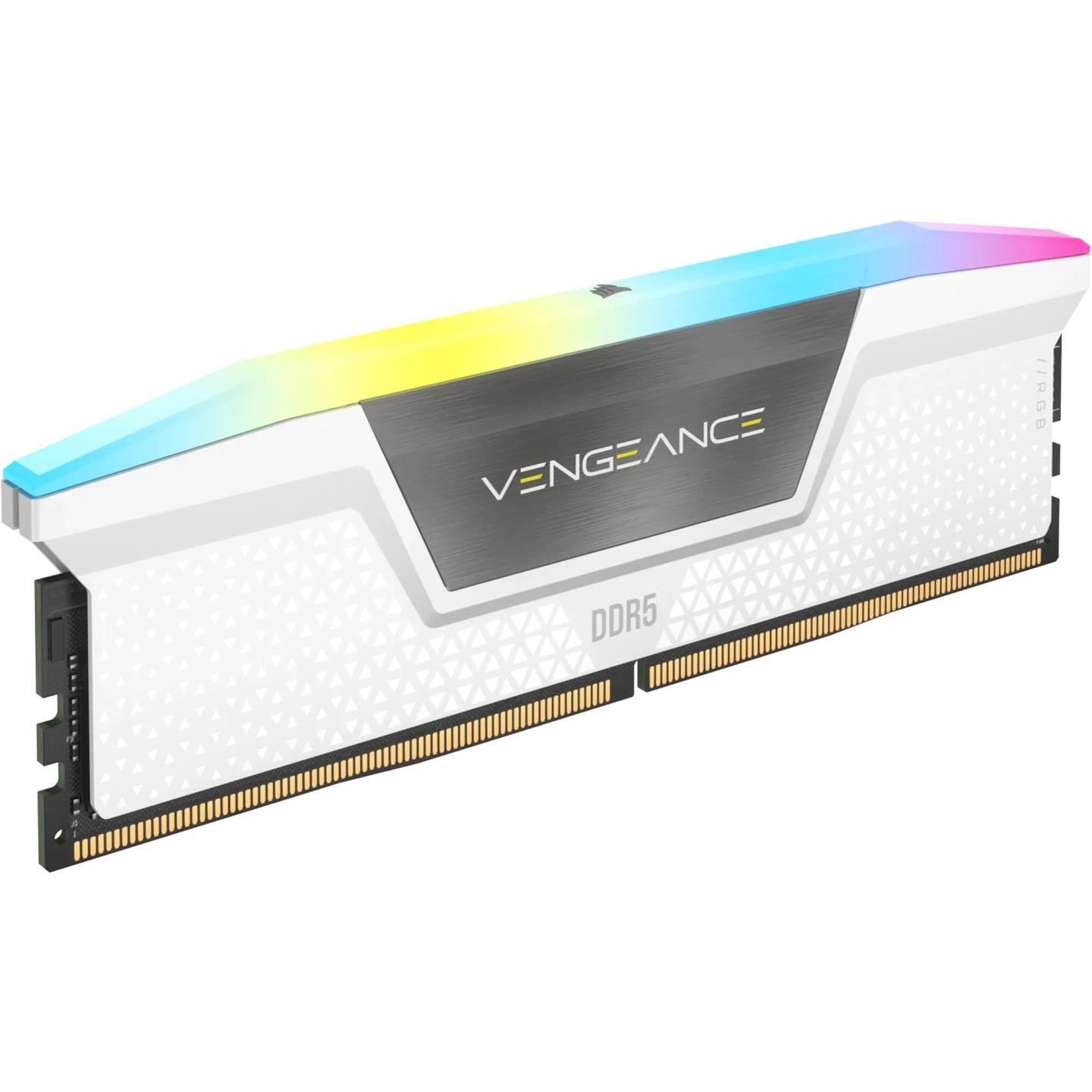 RAM Memorie DDR5 Corsair VENGEANCE RGB / 32GB (2x16GB) / DIMM / 6400MHz / CL32 / 288-pin - Bardhë - 4