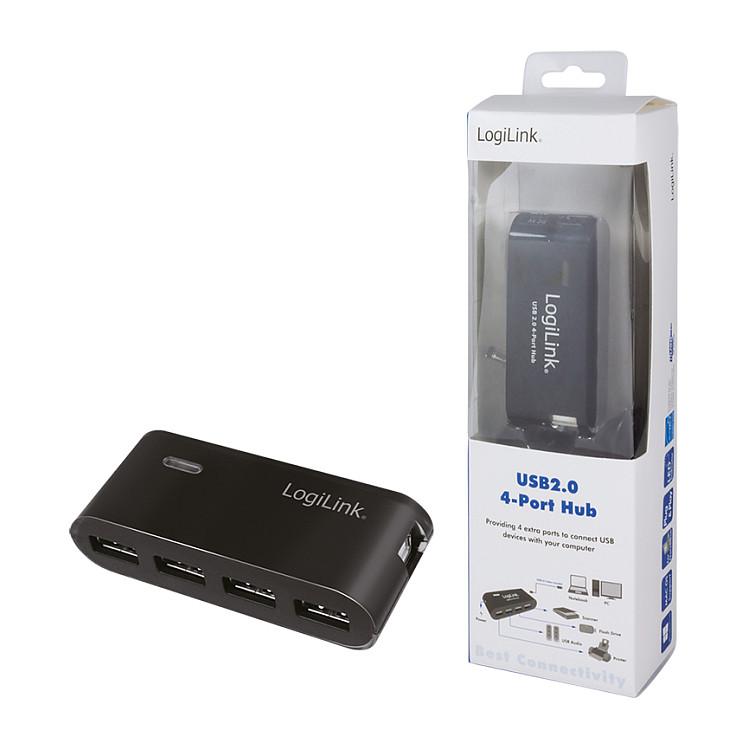 Splitter USB LogiLink UA0085 / 4x USB 2.0 / 480 Mbit/s / 5V/2A - Zezë - 9