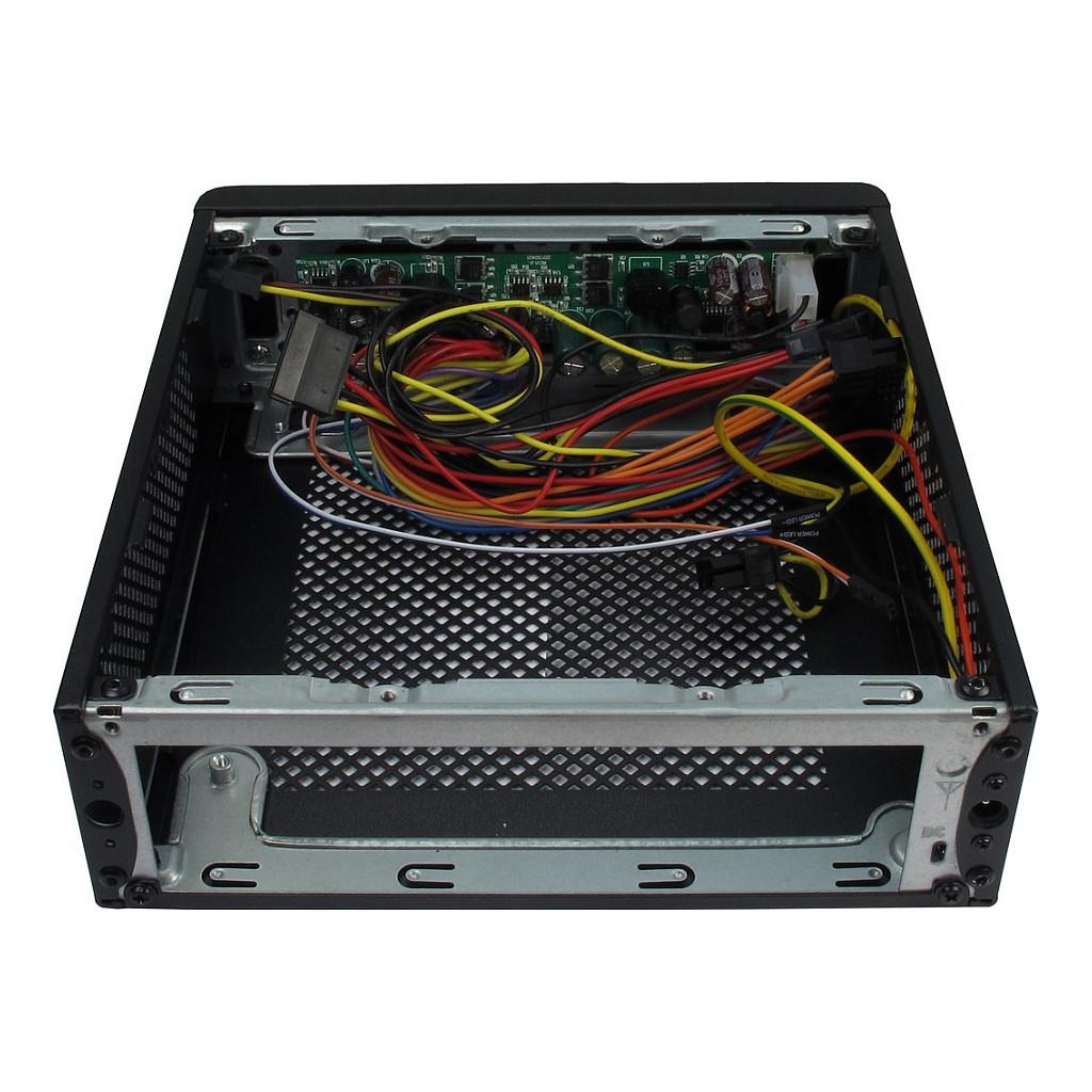 Kasë Inter-Tech ITX-601, Mini-ITX, Mini-Tower, 2x 2.5", Furnizim 60W - Zezë - 6