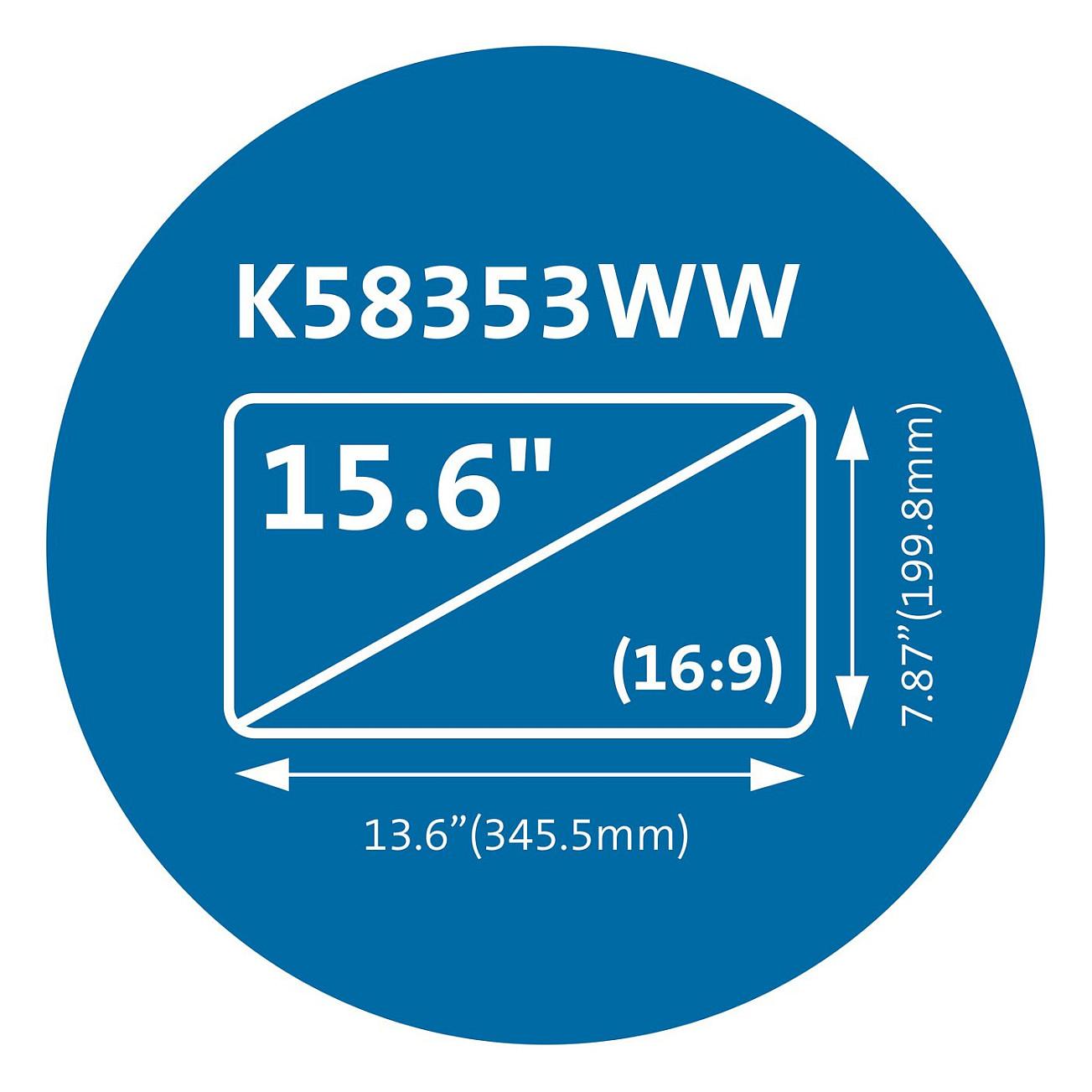 Mbrojtës të Ekranit Kensington K58353WW / 15.6" / 16:9 / Privacy Filter / Magnetic / Anti-Glare - Zezë - 13