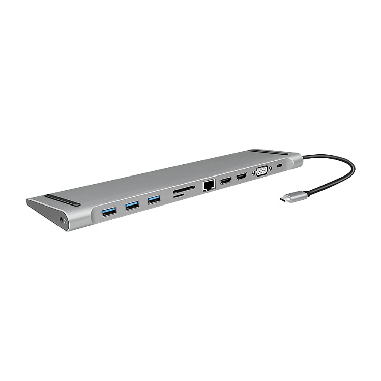 Docking Station LogiLink UA0373 / 2x HDMI + 1x VGA / 3x USB-A / 1x USB-C PD 100W / 1GbE / SD+microSD / Audio – Argjend - 3