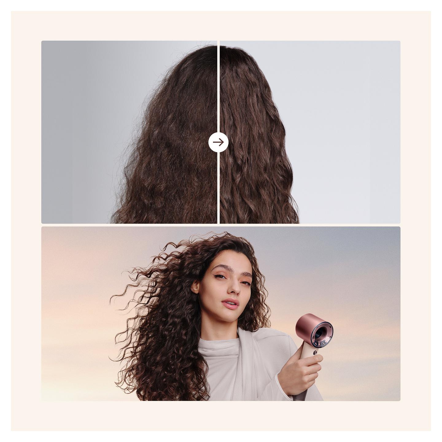 Tharëse për flokë Dyson Supersonic Travel / 110.000 RPM / Air Multiplier / 3 Nxehtësi / 2 Shpejtësi / 100-240V – Rozë/Krem - 9